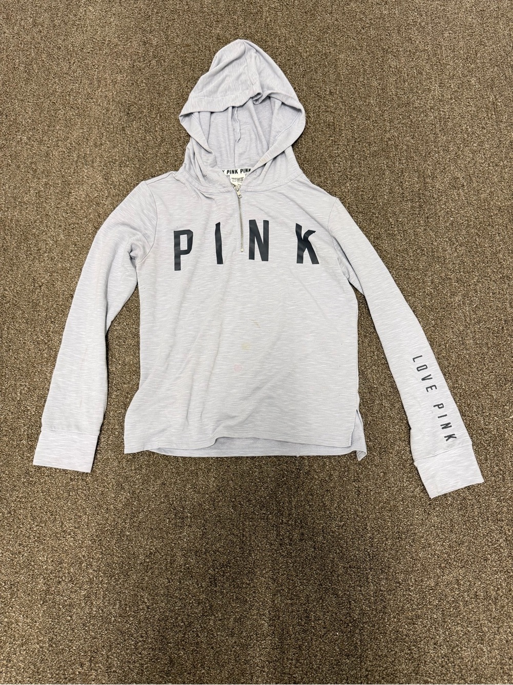 Pink Victoria Secret Hooded Pullover size XS Womens